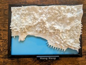 تصویر تابلو سه بعدی هنگ کونگ Hong Kong 3D