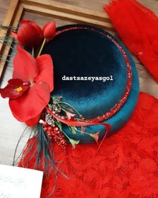 تصویر کلاه ایدا مینی - سبز یلدایی kolah faransavi