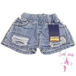 تصویر شلوارک لی دخترانه کودک برند کارن Karen 