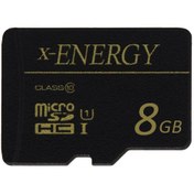 تصویر کارت حافظه‌ microSDHC ایکس-انرژی کلاس 10 استاندارد U1 سرعت 80MBps ظرفیت 8 گیگابایت ا X-Energy U1 Class 10 80MBps microSDHC - 8GB X-Energy U1 Class 10 80MBps microSDHC - 8GB
