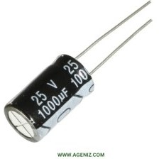 تصویر خازن الکترولیتی 1000 میکروفاراد 50 ولت 