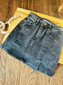 تصویر دامن جین طرح مانگو کد 10022 