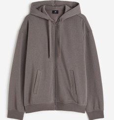 تصویر هودی زیپ‌دار با فیت راحت برند H&M Relaxed Fit Zip-Through Hoodie