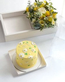 تصویر کیک تولد و باکس گل برای شوهر عزیزم 