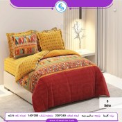 تصویر روتختی دو نفره ساتین پنبه پلاس کارینا مدل بوهو ملحفه 140 