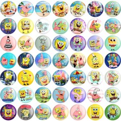 تصویر پیکسل خندالو طرح باب اسفنجی و پاتریک 