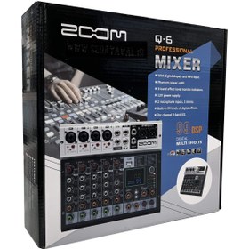 تصویر میکسر ۶ کانال زوم مدل Audio mixer ZOOM_Q-6 