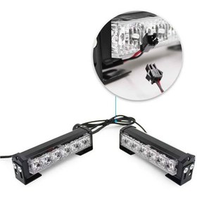 تصویر چراغ پليسی فدرال جلو پنجره ای 6 لنز 