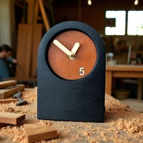 تصویر ساعت چوبی مدل ((ایوان)) 