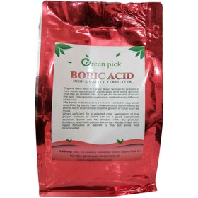 تصویر کود اسید بوریک گرین پیک مدل BORIC ACID 1000 وزن یک کیلوگرم 