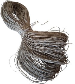 تصویر نخ کاغذی رافیای طوسی طوسی روشن