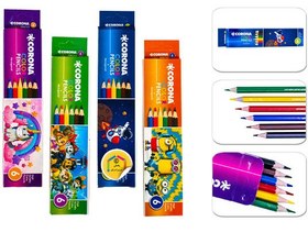 تصویر مداد رنگی ۶ رنگ بلند کرونا 