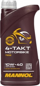 تصویر روغن 1 لیتری مانول 10W-40 MANNOL 4-Takt Motorbike 10W-40 7812