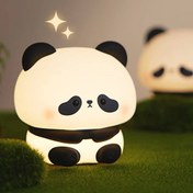 تصویر چراغ خواب سیلیکونی طرح پاندا anda LED Night Light Cute Switch controlled Silicone Lamp