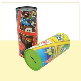 تصویر خرید قوطی مقوایی قلک کودکانه با طرح کارتونی | قیمت و سفارش عمده از ایده‌پک 