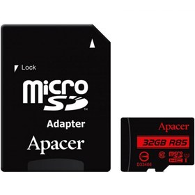 تصویر رم میکرو ۳۲ گیگ اپیسر Apacer U1 C10 45MB/s + خشاب ا Apacer U1 C10 45MB/s 32GB Memory Card With Adapter Apacer U1 C10 45MB/s 32GB Memory Card With Adapter