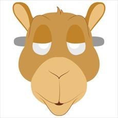 تصویر الگوی ساخت ماسک بازی،نقالی، تئاتر و قصه گوئی «شتر» 