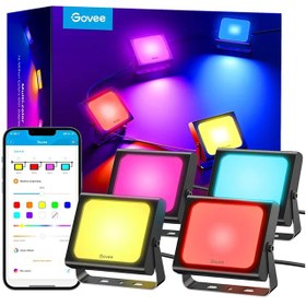 تصویر چراغ هوشمند Govee RGBICWW LED Smart Flood Lights H7060 Govee RGBICWW LED Smart Flood Lights H7060