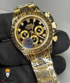 تصویر ساعت مچی مردانه رولکس دیتونا حکاکی (سیاه قلم) 5895 ROLEX DAYTONA 