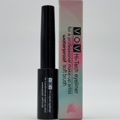 تصویر خط چشم مایع ضدآب VOV مدل Hi-Tech با براش نرم (Soft Brush) 