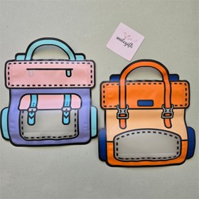 تصویر زیپ کیپ طرح کیف دورنگ 