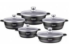 تصویر سرویس قابلمه دسینی مدل 1300 ظرفیت ۱۰ پارچه 