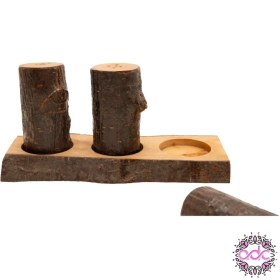 تصویر نمکدان تنه درختی 