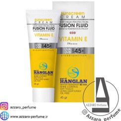 تصویر ضد آفتاب بی رنگ و ضد لک هانگلن Hanglan spf 45 حجم 45 گرم Colorless sunscreen and anti-stain Hanglen spf 45 volume 45 grams