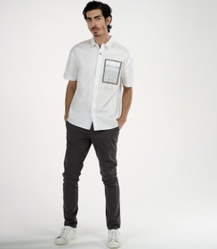تصویر پیراهن سفید مردانه ساموئل اند کوین S&K کد 28004102 
