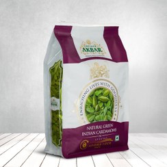 تصویر هل سبز اکبر - پاکت پلاستیکی / 1KG / هل سبز برند اکبر بنفش سورت شده Akbar Green Cardamom