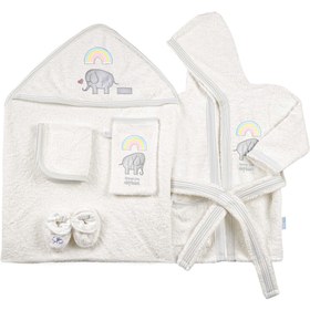 تصویر سرويس حوله 5 تكه Forever Love فیل رزبرن Rose Born Towel set code:2800308