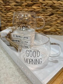 تصویر لیوان پیرکس گودمورنینگ کد m93 Pyrex Goodmorning glass Code m93