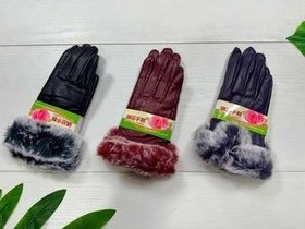 تصویر دستکش چرم زنانه 