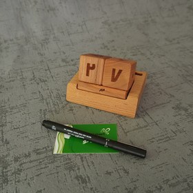 تصویر تقویم چوبی رومیزی|SY209 