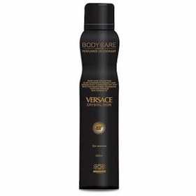 تصویر اسپری خوشبو کننده بدن زنانه مدل Versace Crystal Noir حجم 200میل بادی کر Body Care Body Spray Versace Crystal Noir For Women 200ml