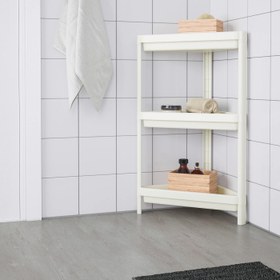 تصویر قفسه کنج ایکیا مدل VESKEN IKEA VESKEN Corner shelf unit