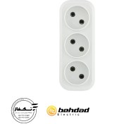 تصویر پریز ۳ خانه بدون ارت بهداد الکتریک مدل پارس 