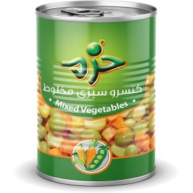 تصویر کنسرو سبزی مخلوط خرم 