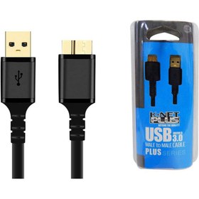 تصویر کابل تبدیل USB به Micro B مدل KP-C4016 طول 0.6 متر کی نت پلاس USB to Micro B converter cable model KP-C4016, length 0.6 meters, Knet Plus