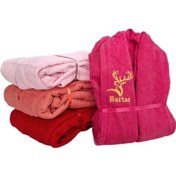 تصویر حوله تن پوش vip برتر - سبز ابی 