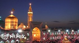 تصویر دانلود رایگان استوک فوتیج آماده : گنبد حرم امام رضا (ع) 