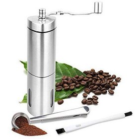 تصویر آسیاب دستی مخزن دار استیل تیغه سرامیکی‌ ا MANUAL COFFEE GRINDER MANUAL COFFEE GRINDER