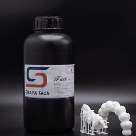 تصویر رزین رنگ مکا سفید 1000 گرمی Siraya Tech Fast 3D Printer Resin - ارسال 20 روز کاری 