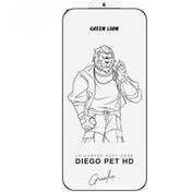 تصویر گلس شفاف شیشه ای ایفون سری ۱۷-۱۷پرو-۱۷ پرو مکس مدل دیگو پت گیرین لاین اصلی Green Lion Diego Pet HD Screen Protector ۱۷ series