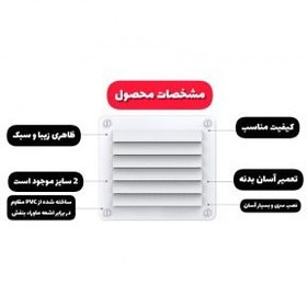 تصویر دریچه هوا مستطیلی کمپر 