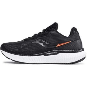 تصویر کتانی رانینگ ساکونی مشکی سفید Saucony Triumph 19 Black White 