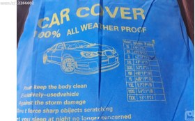 تصویر مناسب خودروهای سواری و هاچبک ا چادر ضدآب کرک دار چادر ضدآب کرک دار