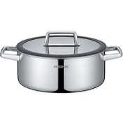 تصویر ماهیتابه دو دسته استیل عرشیا مدل SS050-3342 سایز ۳۰ سانتی کف لیزری 