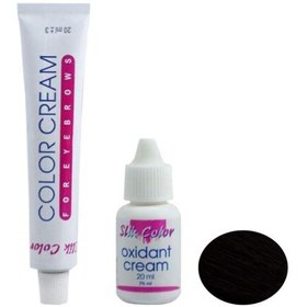 تصویر رنگ ابرو مشکی شماره ۱/۱ سیلک 