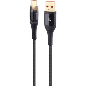 تصویر کابل تایپ سی فست شارژ Usams US-SJ592 6A 66W 1.2m Usams US-SJ592 6A 66W 1.2m Type-C Cable